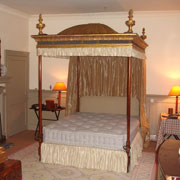 Upholstery and hangings for four poster bed