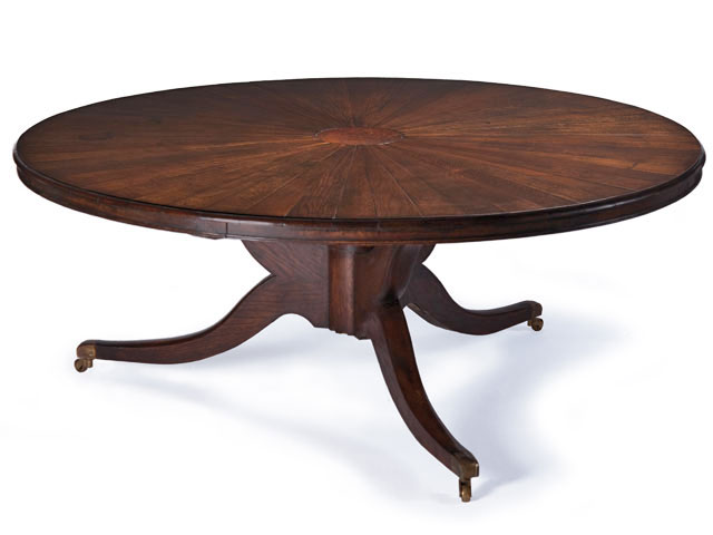 Extendable Circular Dining Table 
